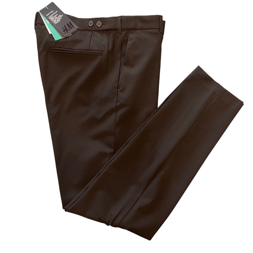 H&M skinny fit black dress pants size 32